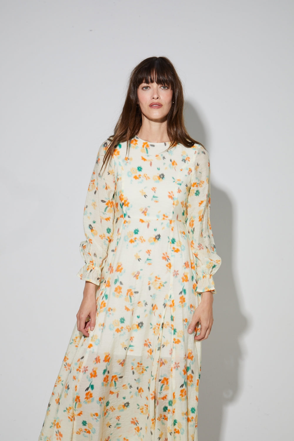 Robe Maia Imprimé Capucine Fabriquée En Italie
