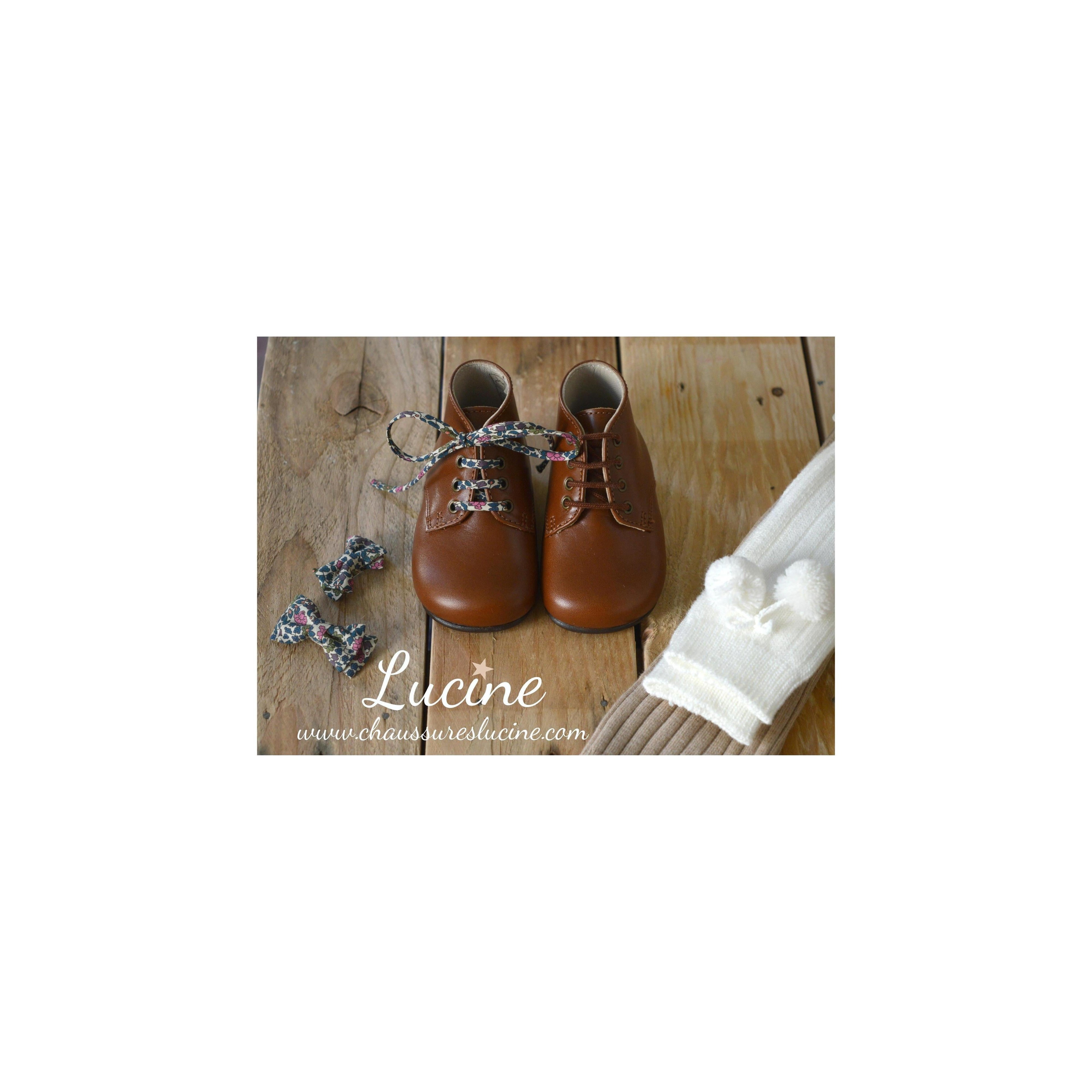 Chaussures Bébé Bottillons Arthur - Cuir Cognac - Mixte