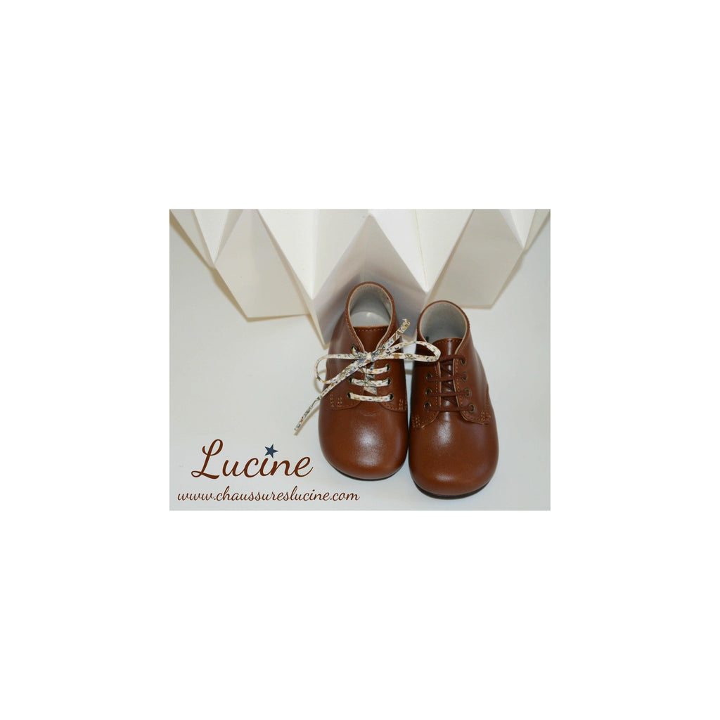 Chaussures Bébé Bottillons Arthur - Cuir Cognac - Mixte