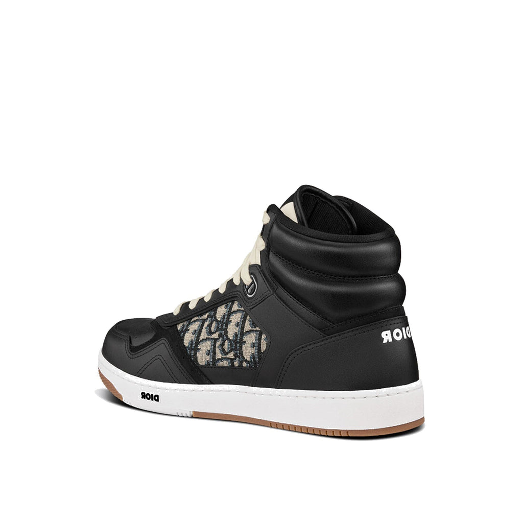 Baskets Dior High-Top Oblique - Black - Homme