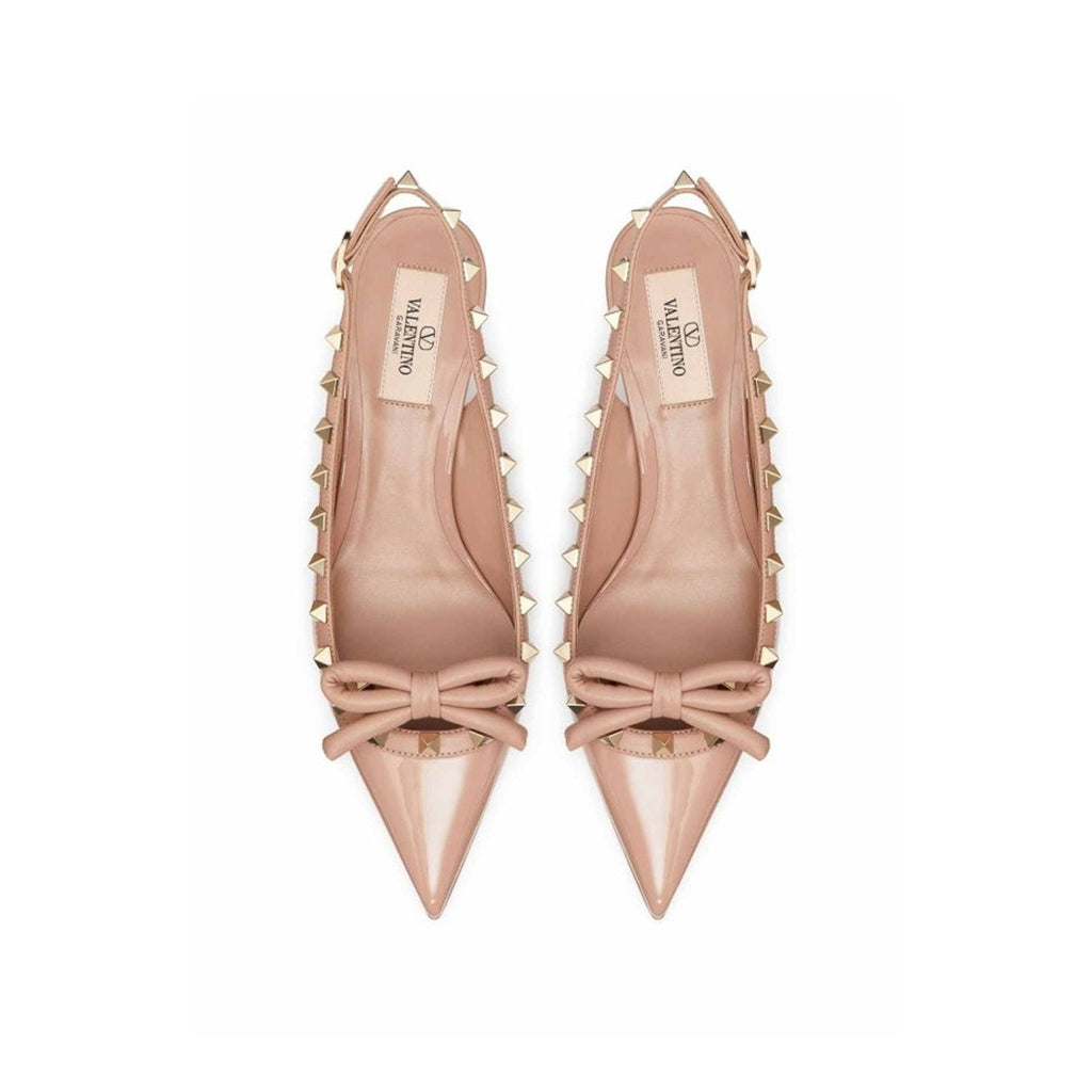 Escarpins Valentino Garavani Leather Slingback - Nude - Femme