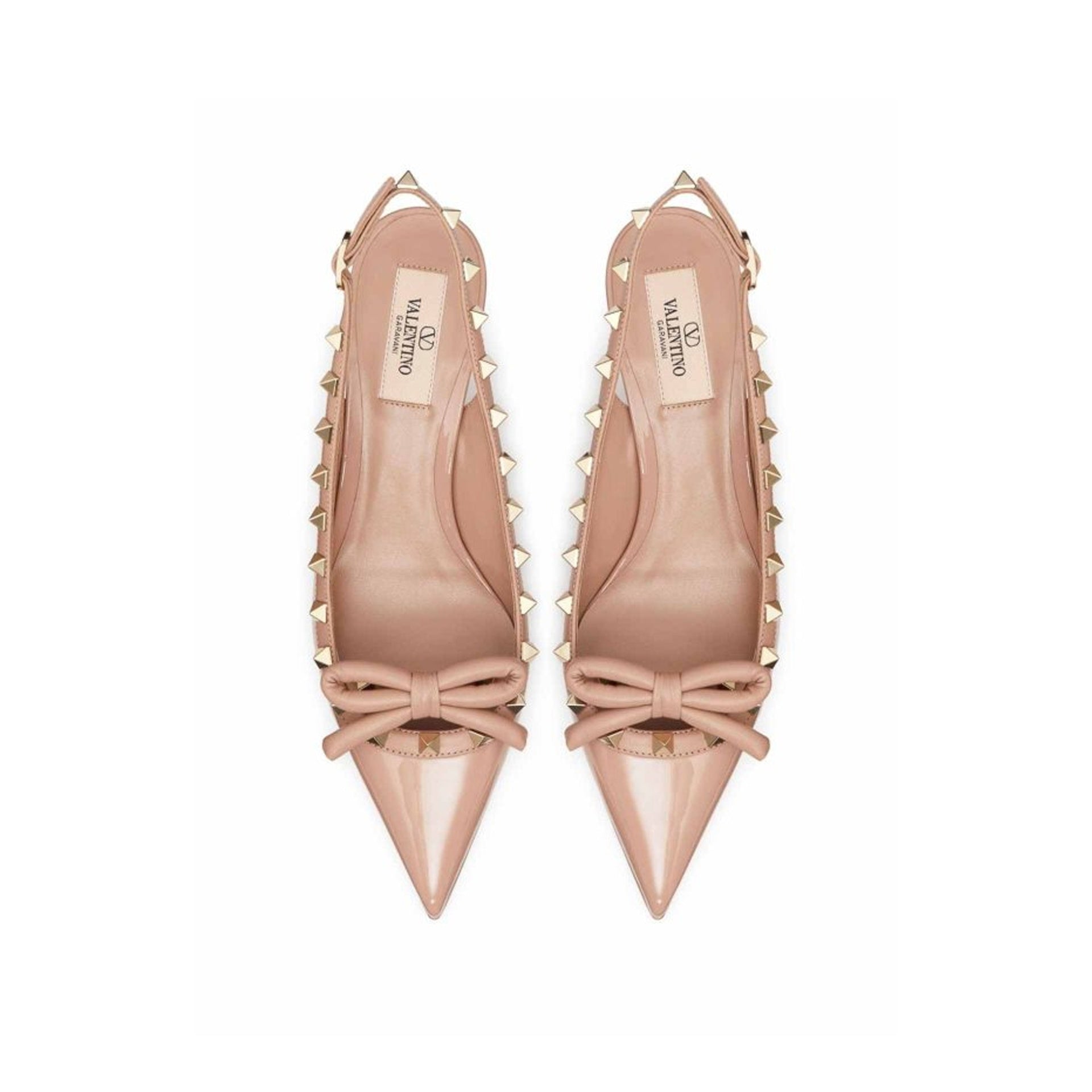 Escarpins Valentino Garavani Leather Slingback - Nude - Femme