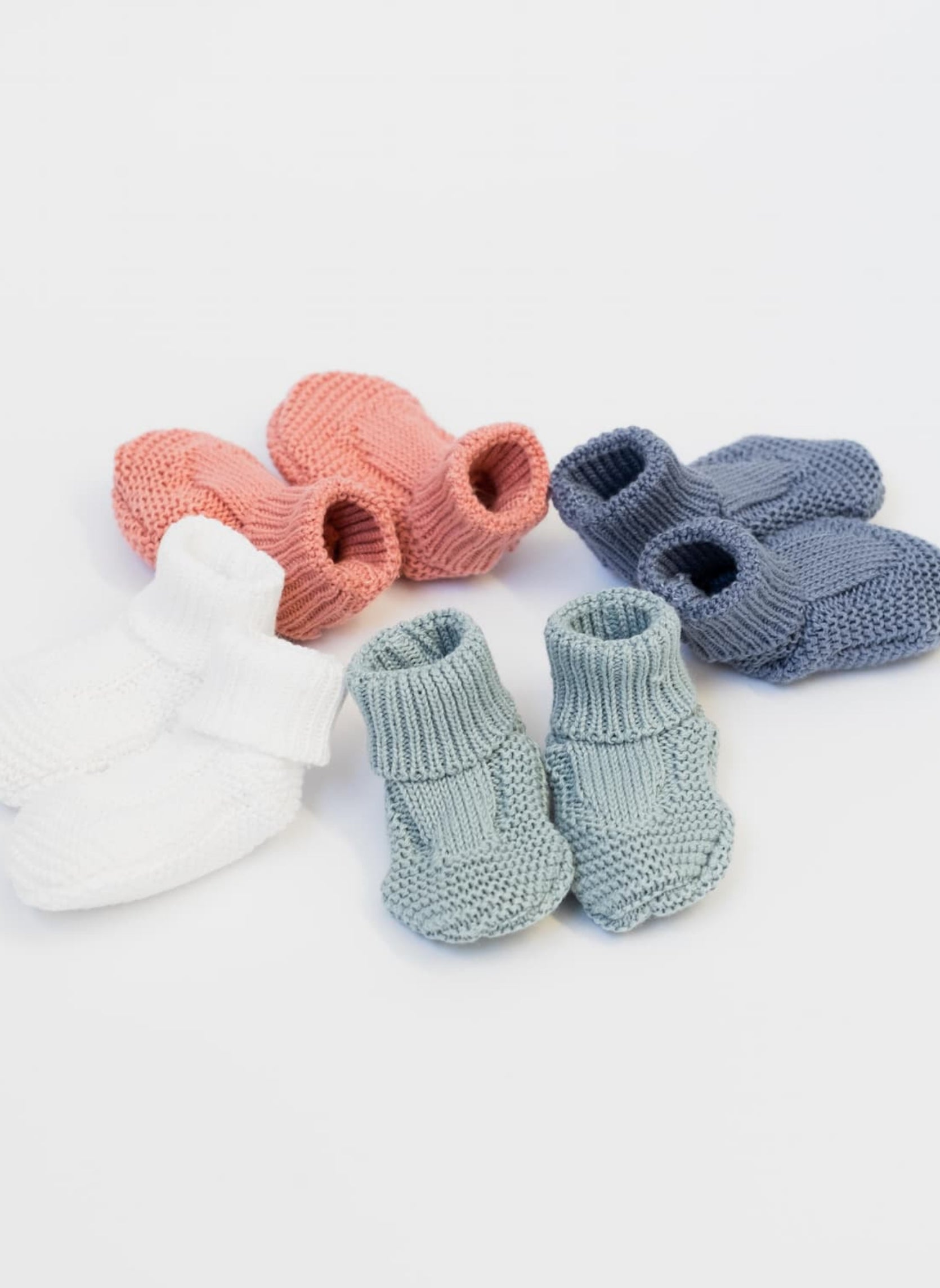 Chaussons En Coton Petits Chats - Bleu Orage