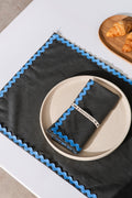 2 Sets De Table Wavy - Gris/Bleu