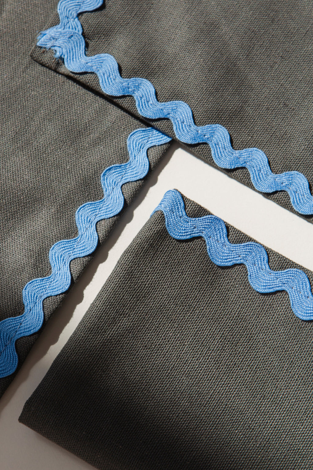 2 Sets De Table Wavy - Gris/Bleu