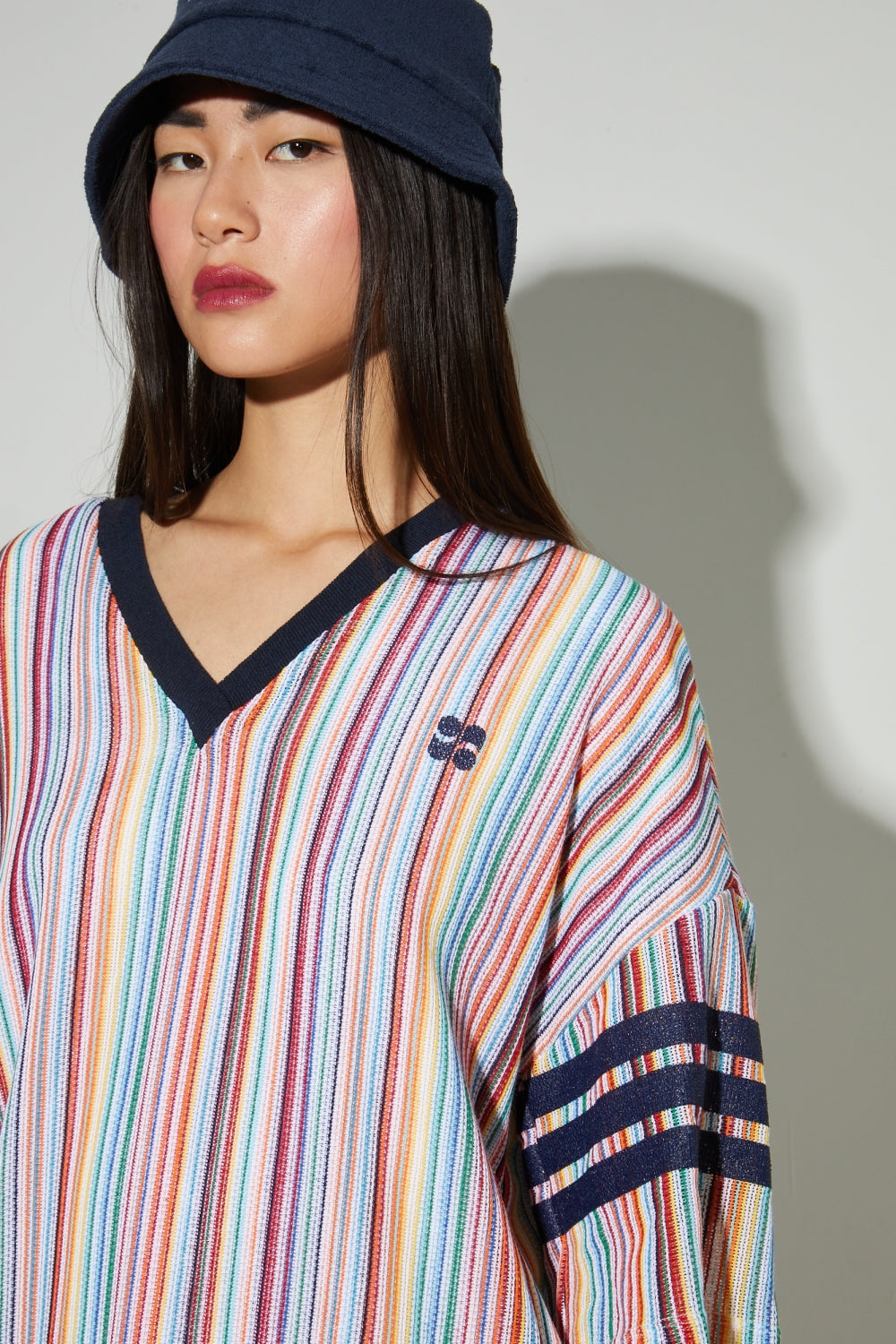 Dress Jody Tricot Italien Rayures Colorful