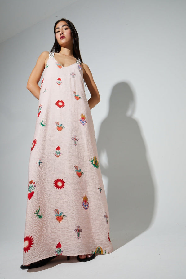 Maxi Dress Imprimé Madone Fabriqué Au Portugal