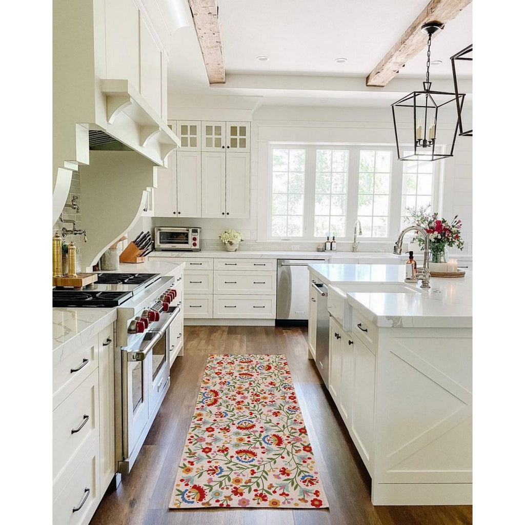 Tapis De Cuisine Mexican Flowers - Multicolore