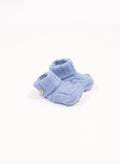 Chaussons En Laine Mélangée - Bleu Clair