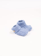 Chaussons En Laine Mélangée - Bleu Clair