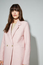 Blazer Ema, Rayures Gaufrées Rouges Fabriqué En Italie