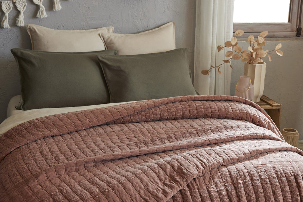 Zelie - Couvre-Lit - Terracotta