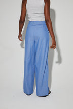 Pantalon Astrid Éclat Bleu, Fabriqué En Italie