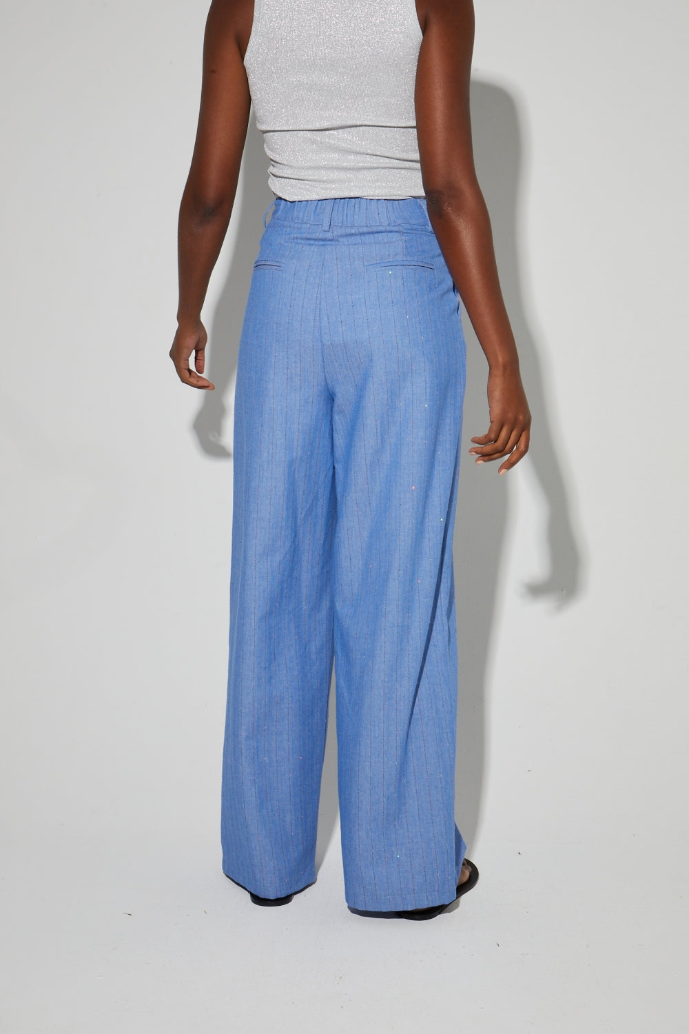 Pantalon Astrid Éclat Bleu, Fabriqué En Italie