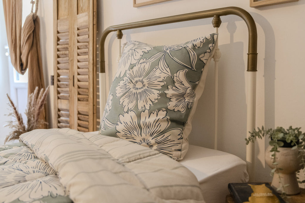 Tamara - Couette Imprimée + 1 Taie D'Oreiller - Coton Imprimé