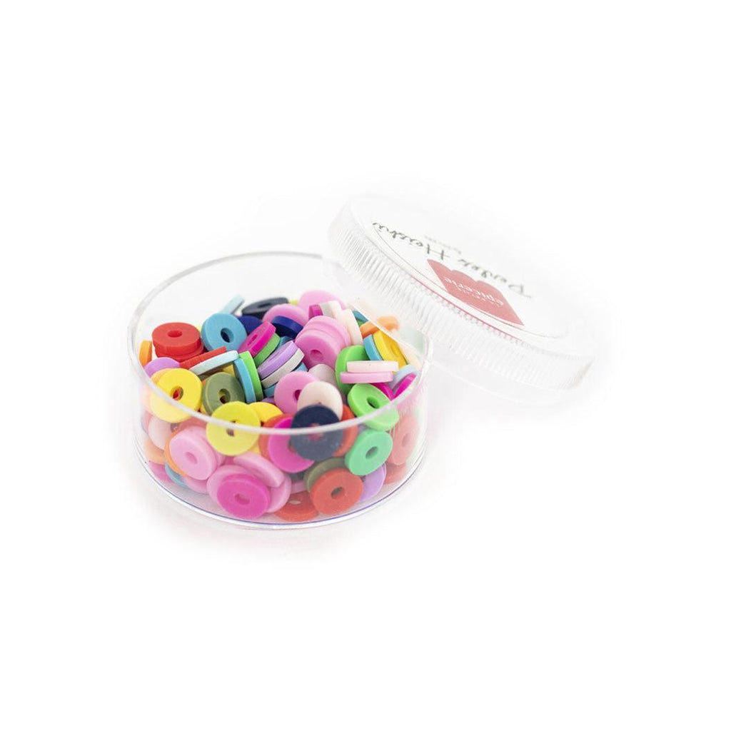Boite De Perles Rondelles Heishi 6 Mm - Mix De Couleurs Pop