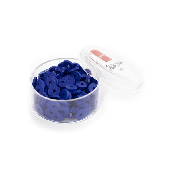 Boite De Perles Rondelles Heishi 6 Mm - Bleu Roi