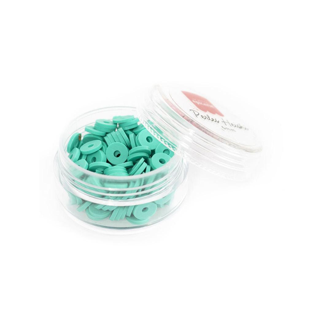Boite De Perles Rondelles Heishi 6 Mm - Turquoise