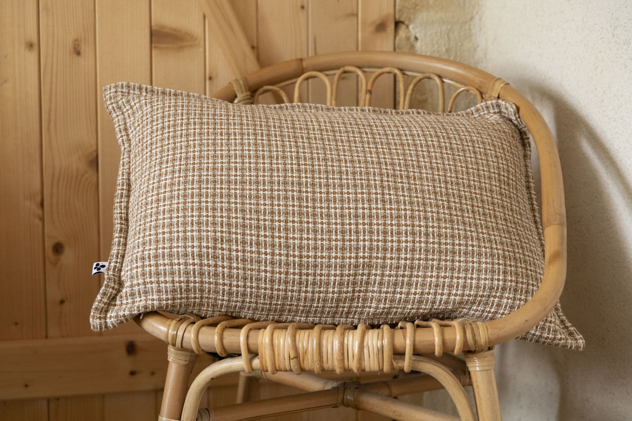 Edgar - Coussin Déhoussable Avec Passepoil - Coton Texturé