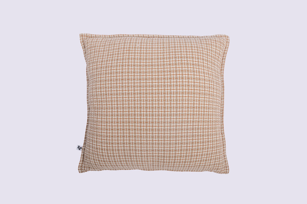 Edgar - Coussin Déhoussable Avec Passepoil - Coton Texturé