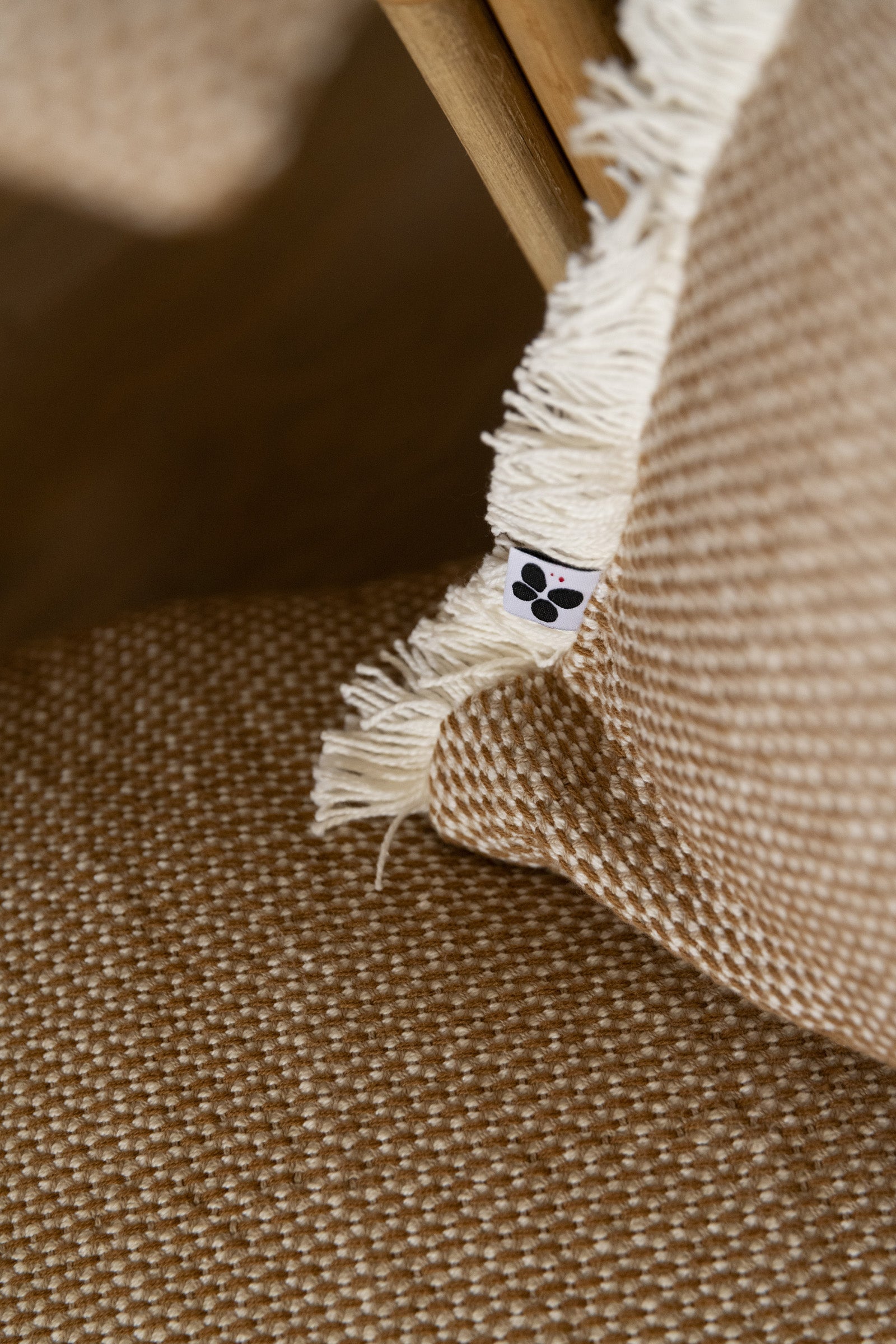 Anton - Coussin Déhoussable Avec Franges - Coton Texturé