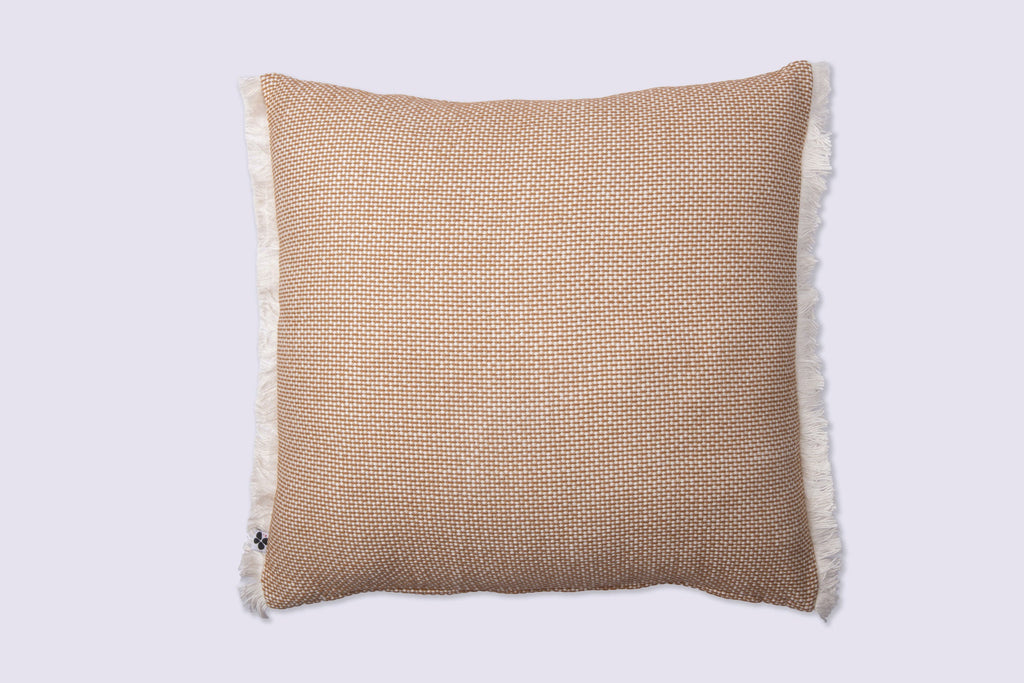 Anton - Coussin Déhoussable Avec Franges - Coton Texturé