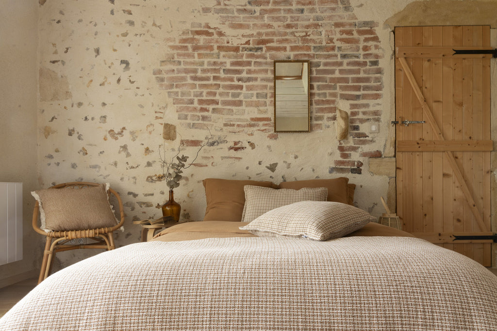 Anton - Coussin Déhoussable Avec Franges - Coton Texturé