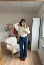 Blouse Brune Écru