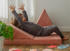 Bloc Psychomoteur Montessori Demi Triangle - Rose