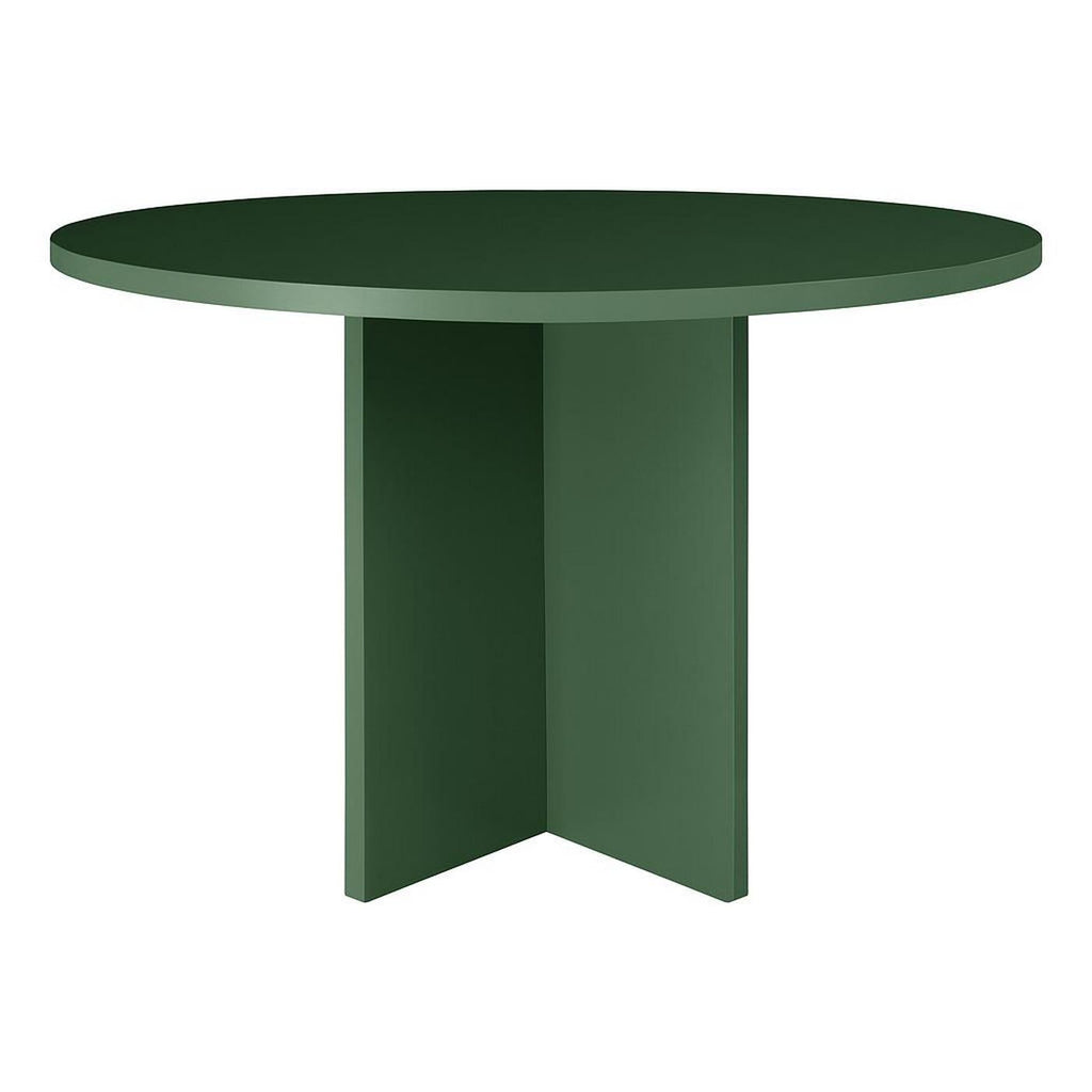 Table De Salle À Manger Ronde Matilda 120 Cm Stratifiée - Cèdre