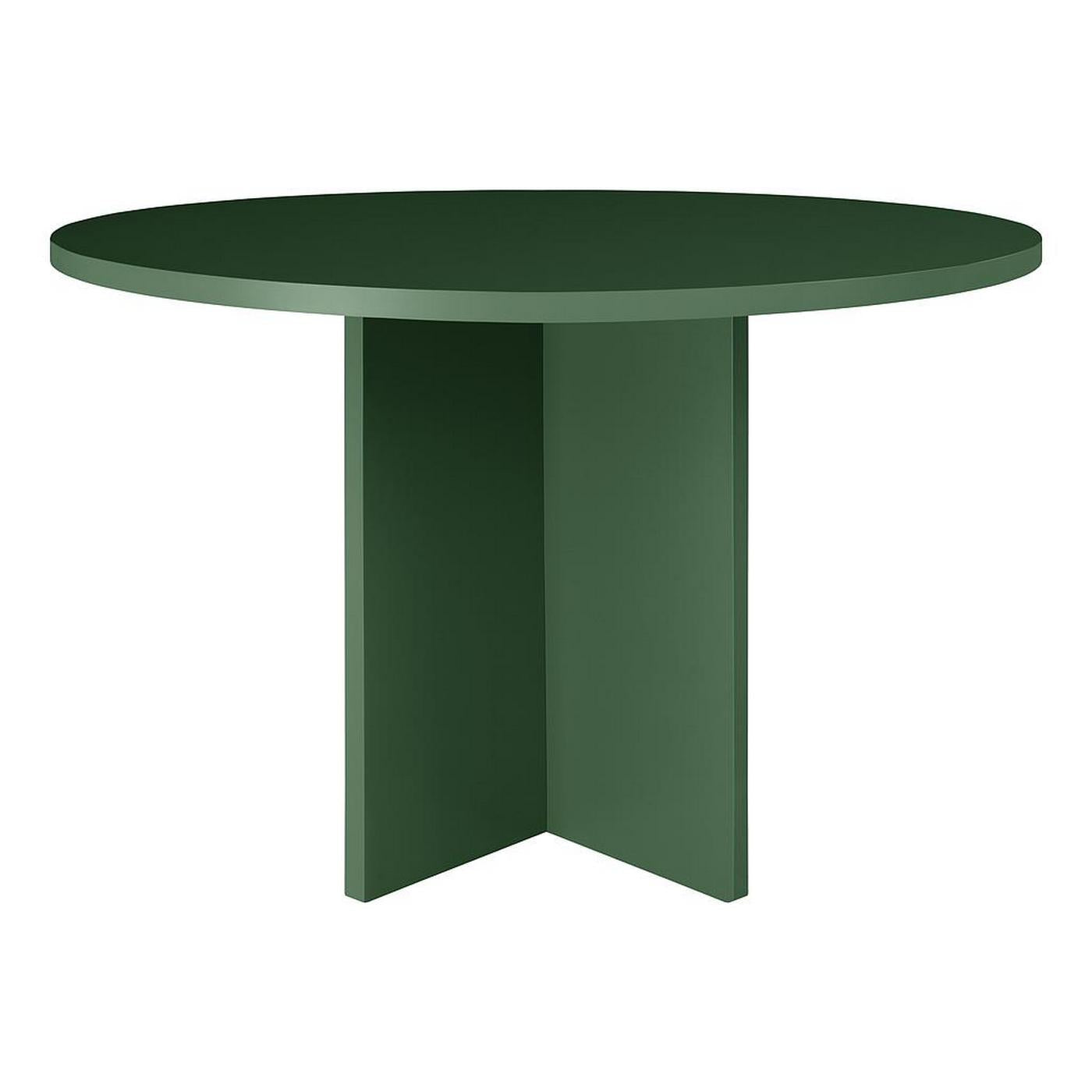 Table De Salle À Manger Ronde Matilda 120 Cm Stratifiée - Cèdre