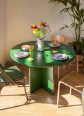 Table De Salle À Manger Ronde Matilda 120 Cm Stratifiée - Cèdre