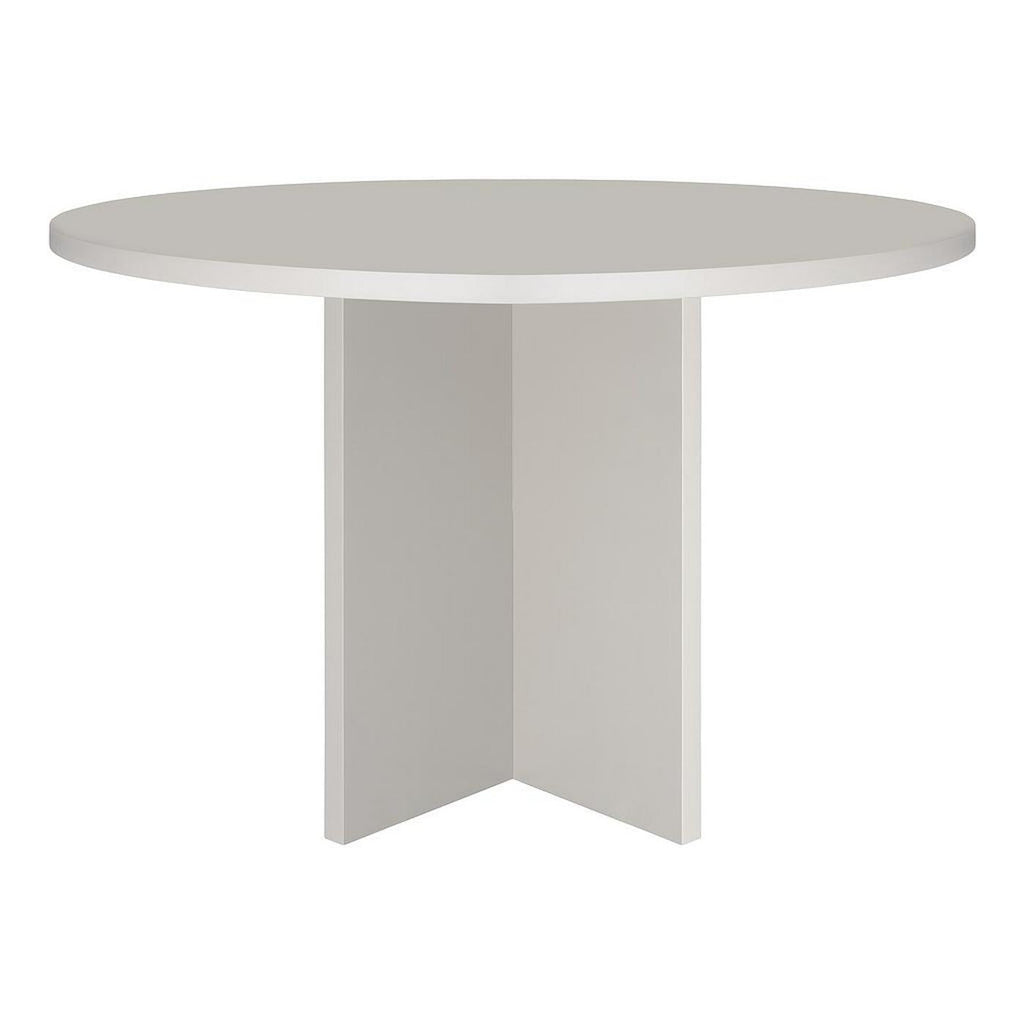 Table De Salle À Manger Ronde Matilda 120 Cm Stratifiée - Taupe