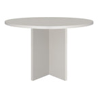 Table De Salle À Manger Ronde Matilda 120 Cm Stratifiée - Taupe
