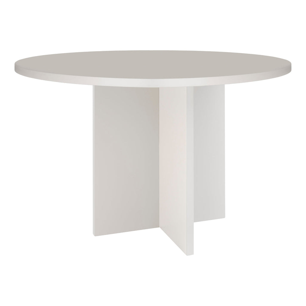 Table De Salle À Manger Ronde Matilda 120 Cm Stratifiée - Taupe