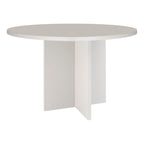 Table De Salle À Manger Ronde Matilda 120 Cm Stratifiée - Taupe