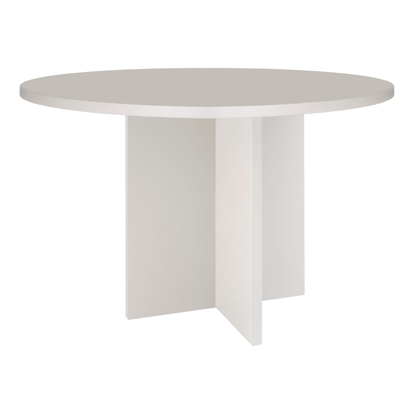 Table De Salle À Manger Ronde Matilda 120 Cm Stratifiée - Taupe