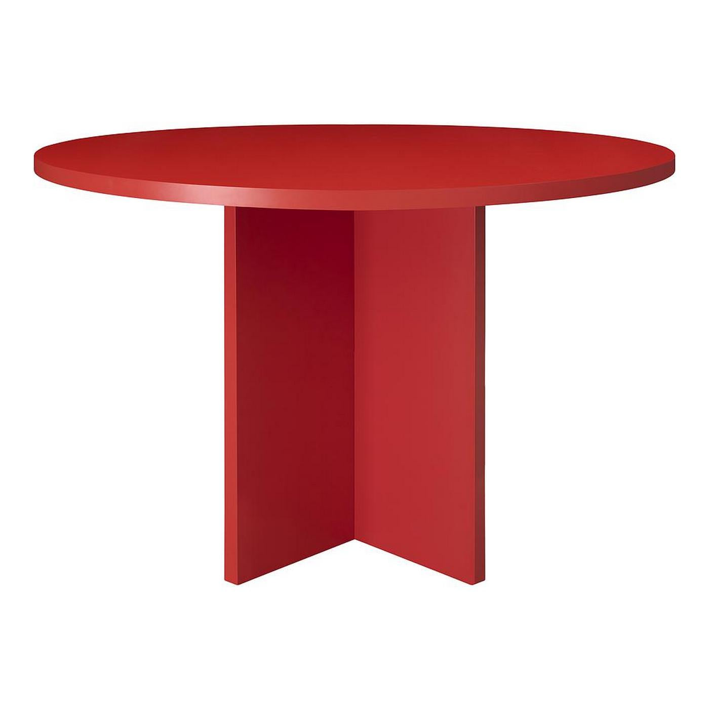 Table De Salle À Manger Ronde Matilda 120 Cm Stratifiée - Flamme
