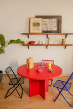 Table De Salle À Manger Ronde Matilda 120 Cm Stratifiée - Flamme