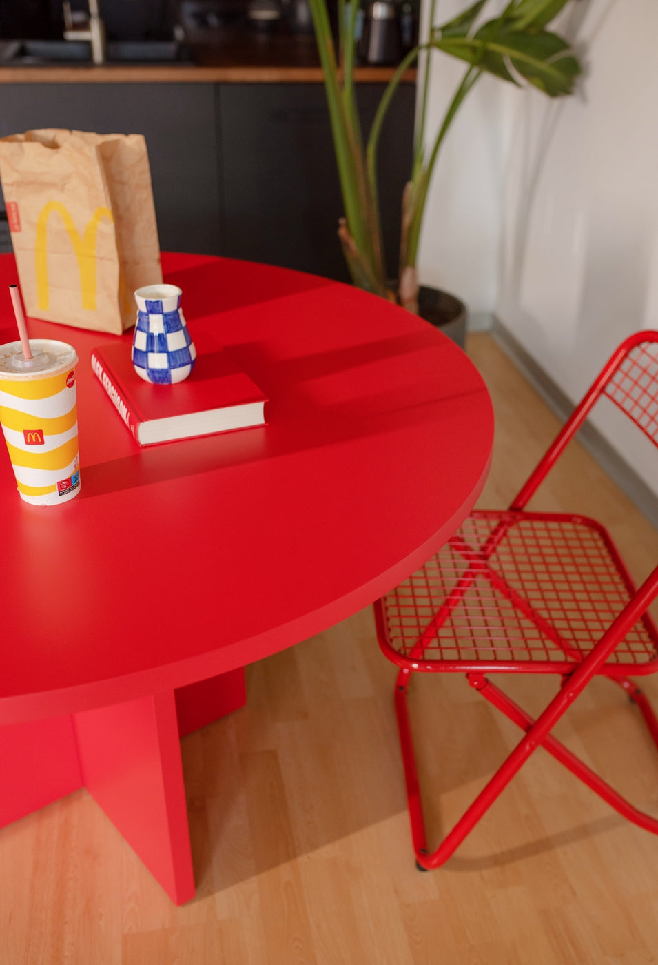 Table De Salle À Manger Ronde Matilda 120 Cm Stratifiée - Flamme