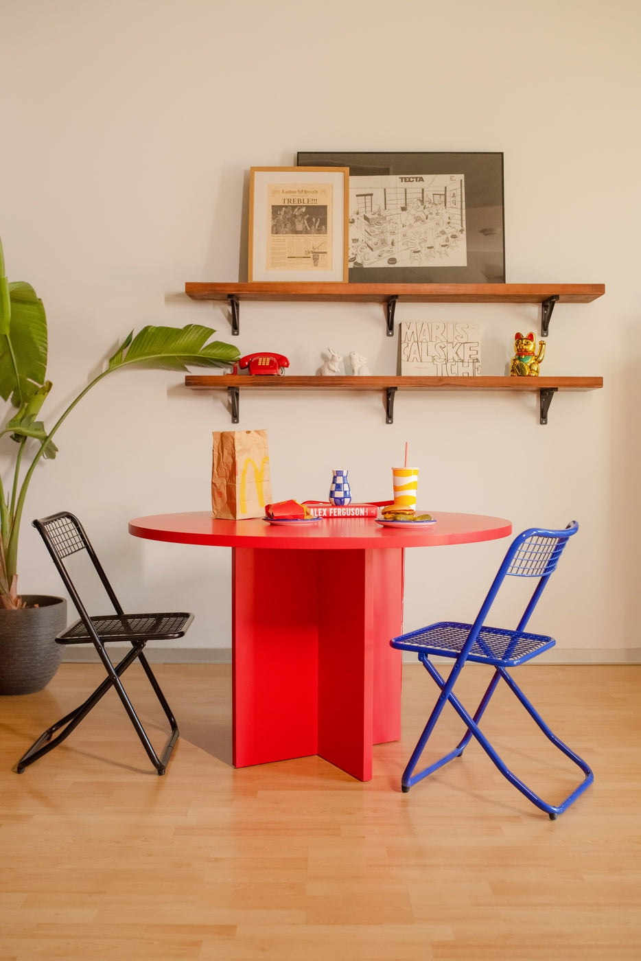 Table De Salle À Manger Ronde Matilda 120 Cm Stratifiée - Flamme
