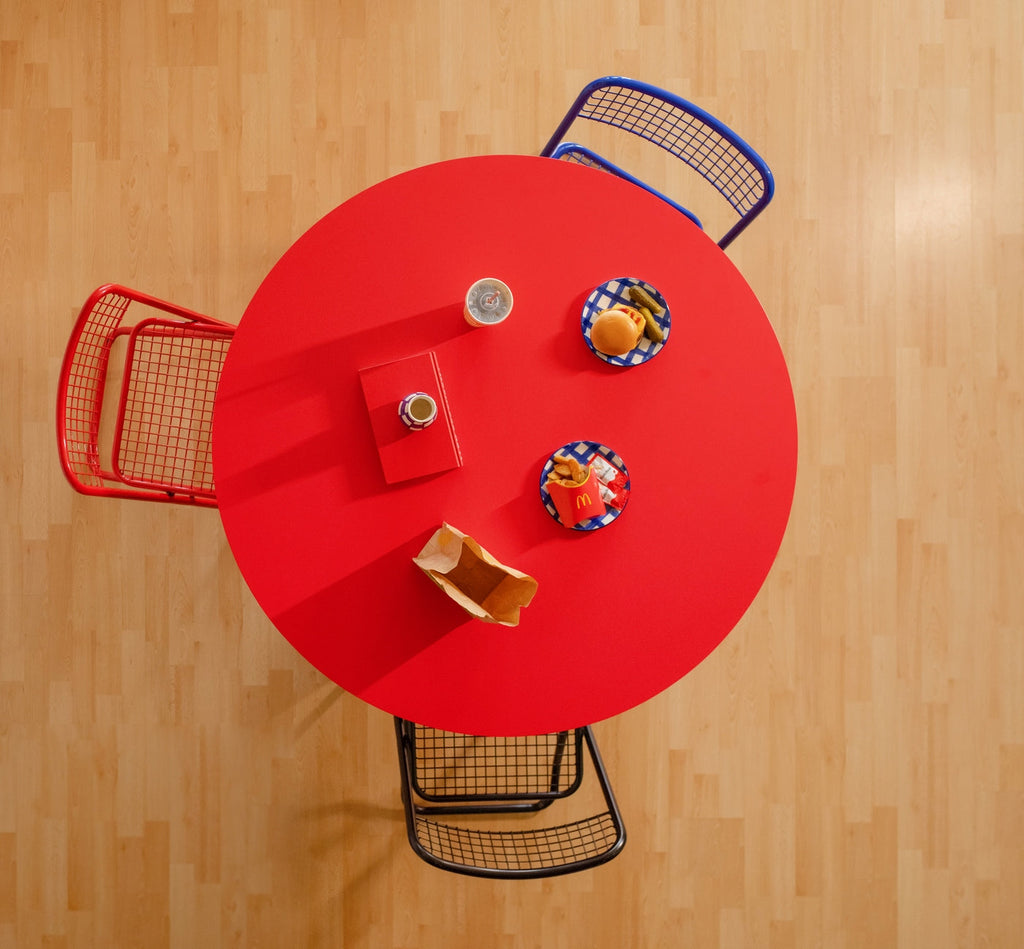 Table De Salle À Manger Ronde Matilda 120 Cm Stratifiée - Flamme