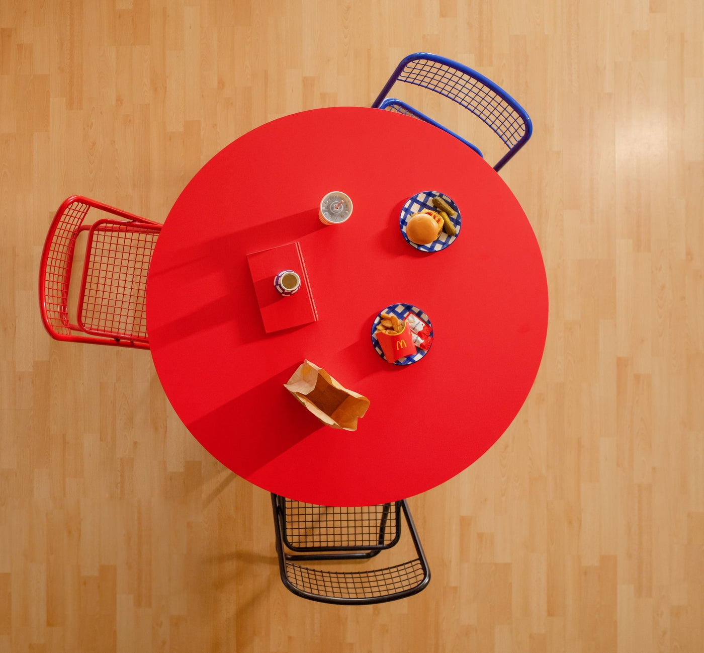 Table De Salle À Manger Ronde Matilda 120 Cm Stratifiée - Flamme