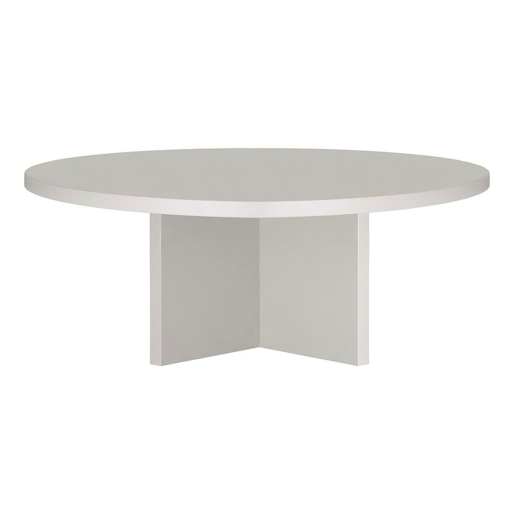 Table Basse Pausa Ronde 100 Cm En Stratifié - Taupe