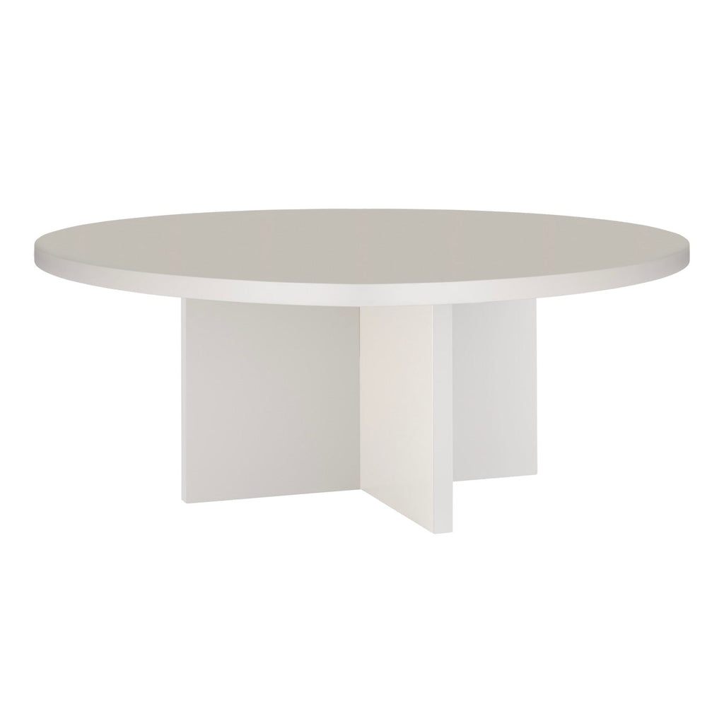 Table Basse Pausa Ronde 100 Cm En Stratifié - Taupe