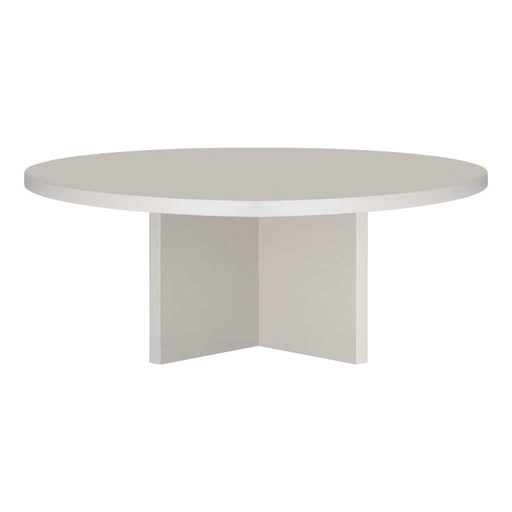 Table Basse Pausa Ronde 100 Cm En Stratifié - Taupe