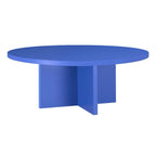 Table Basse Pausa Ronde 100 Cm Stratifiée - Pruss - Prusse