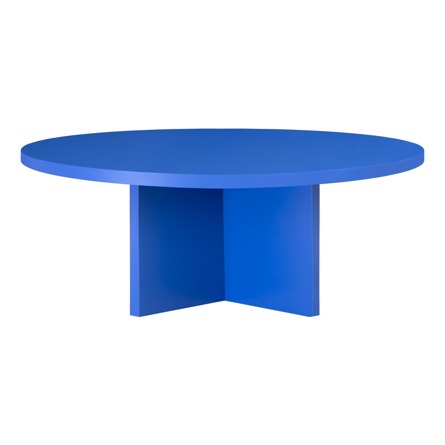 Table Basse Pausa Ronde 100 Cm Stratifiée - Pruss - Prusse
