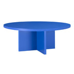 Table Basse Pausa Ronde 100 Cm Stratifiée - Pruss - Prusse