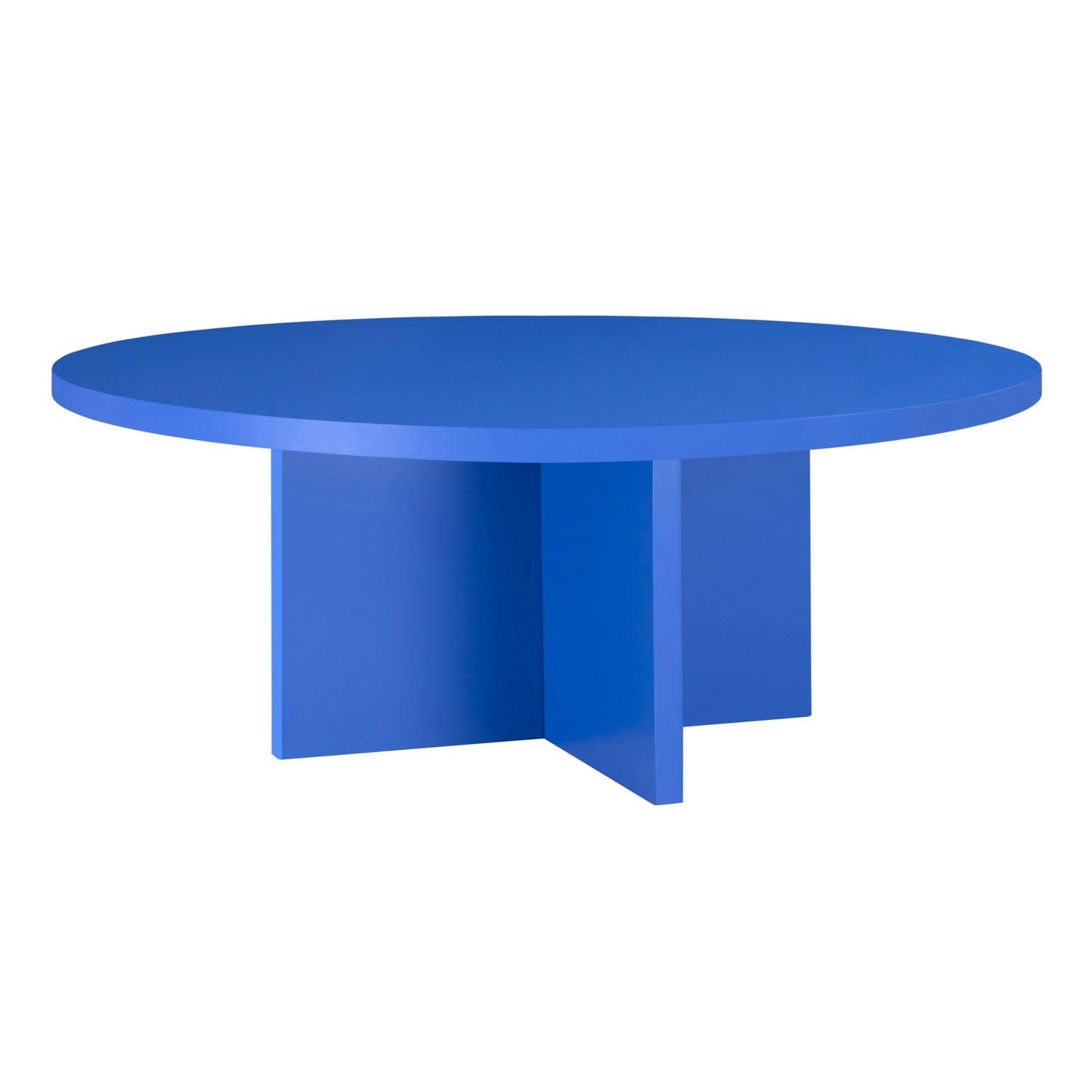 Table Basse Pausa Ronde 100 Cm Stratifiée - Pruss - Prusse